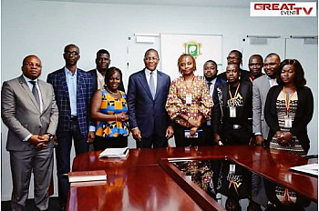 PRESSE NUMÉRIQUE : Le Ministre Bruno Koné échange avec le REPPRELCI